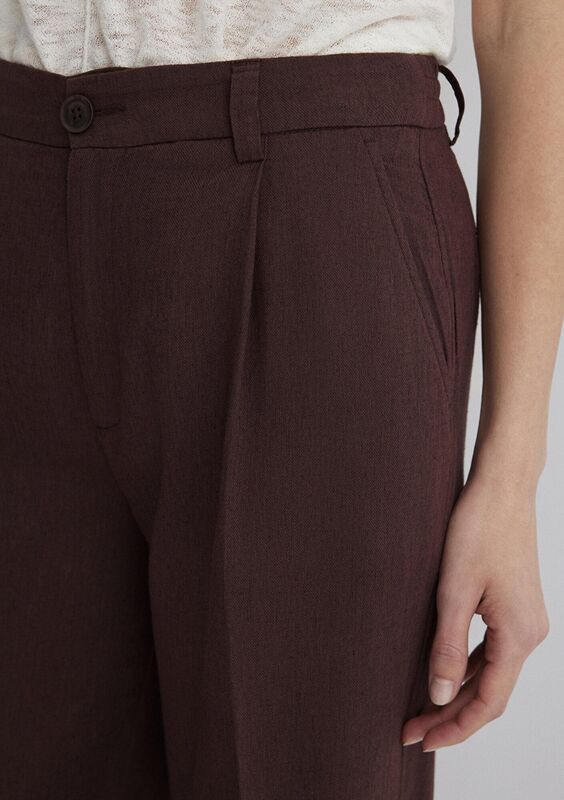 DOKUMA PANTOLON Kadın Kahverengi Pantolon - M1010994