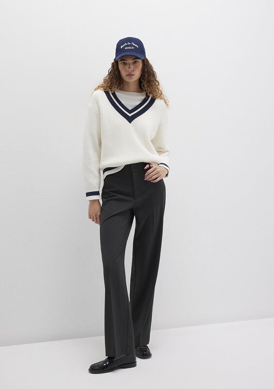 Mavi - DOKUMA PANTOLON Kadın Koyu Gri Pantolon - M1011028