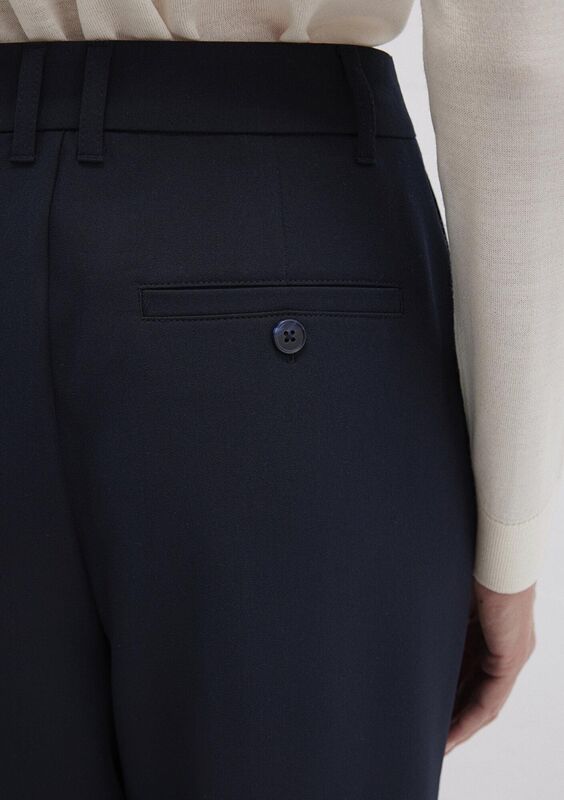 DOKUMA PANTOLON Kadın Lacivert Pantolon - M1011136