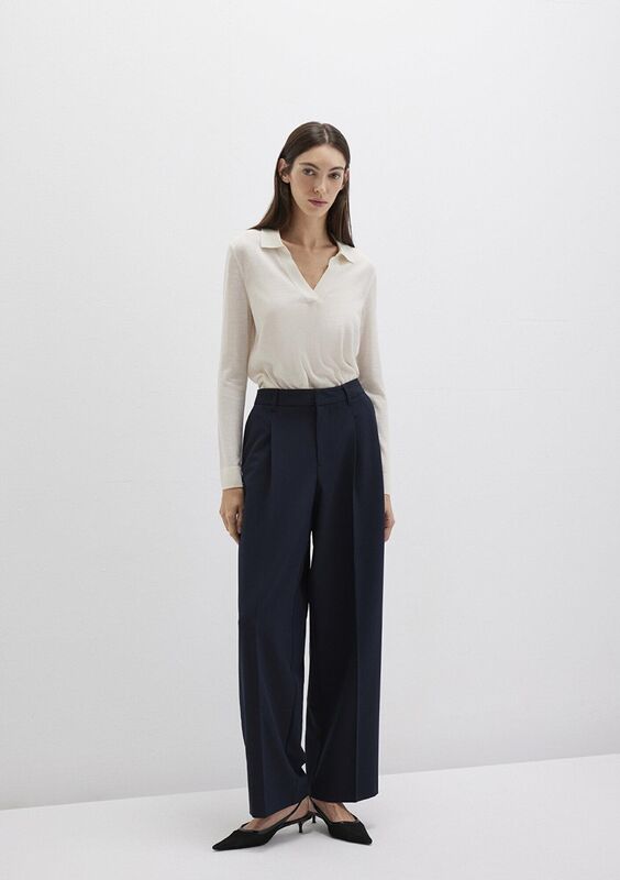 Mavi - DOKUMA PANTOLON Kadın Lacivert Pantolon - M1011136