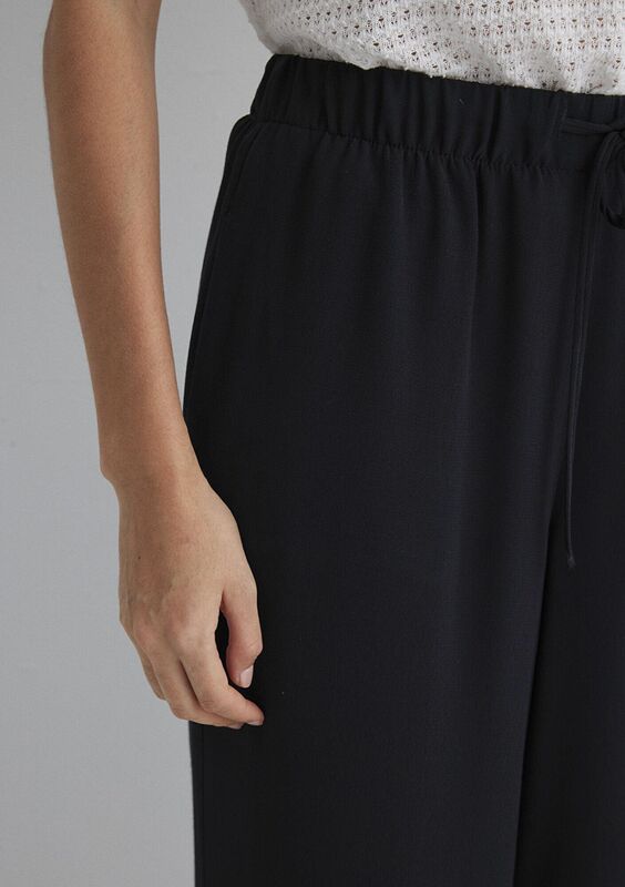 DOKUMA PANTOLON Kadın Siyah Pantolon - M1010682