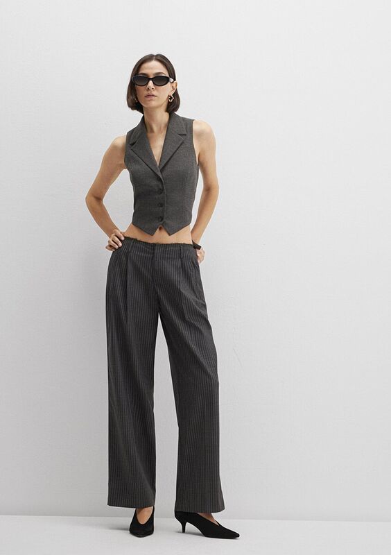 Mavi - DOKUMA PANTOLON Kadın Siyah Pantolon - M1011129