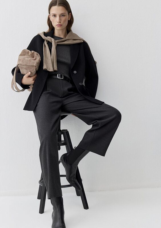 Mavi - DOKUMA PANTOLON Kadın Siyah Pantolon - M1011131