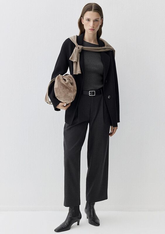 DOKUMA PANTOLON Kadın Siyah Pantolon - M1011131