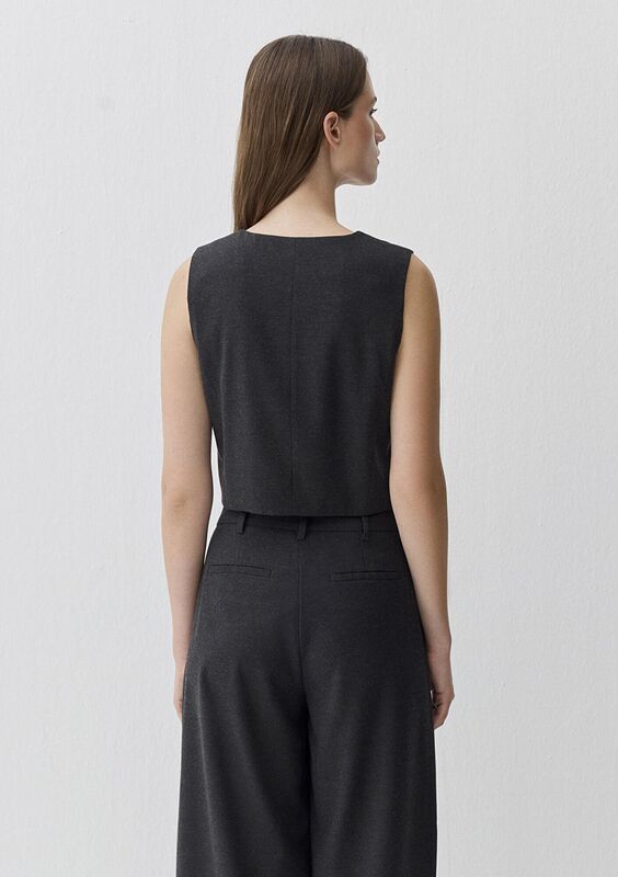 DOKUMA YELEK Kadın Siyah Yelek - M1110796