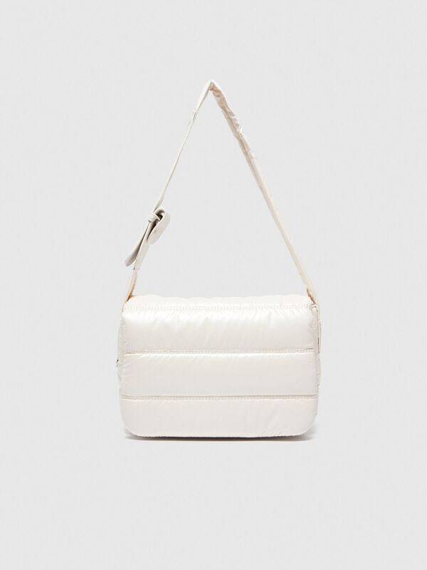 Sisley - Dolgulu Suni Deri Mini Çanta Kadın Siyah Mix Çanta - 323A6HHAWY03G