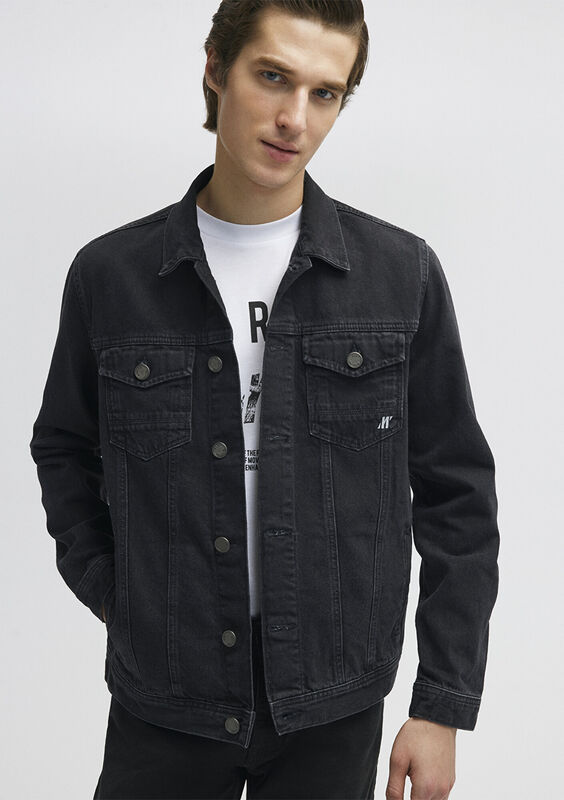DRAKE Erkek Gri Denim Ceket - M010143