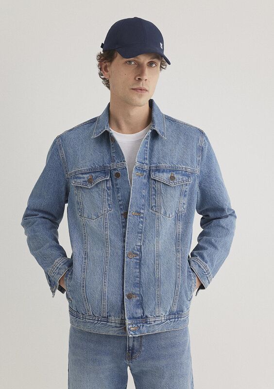 DRAKE Erkek Mavi Denim Ceket - M010143
