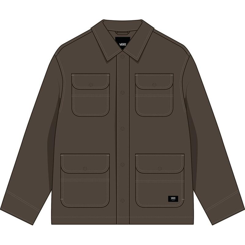 Vans - Drill Chore Nylon Jacket Erkek Kahverengi Mont - VN000P78