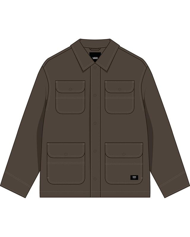 Vans - Drill Chore Nylon Jacket Erkek Kahverengi Mont - VN000P78