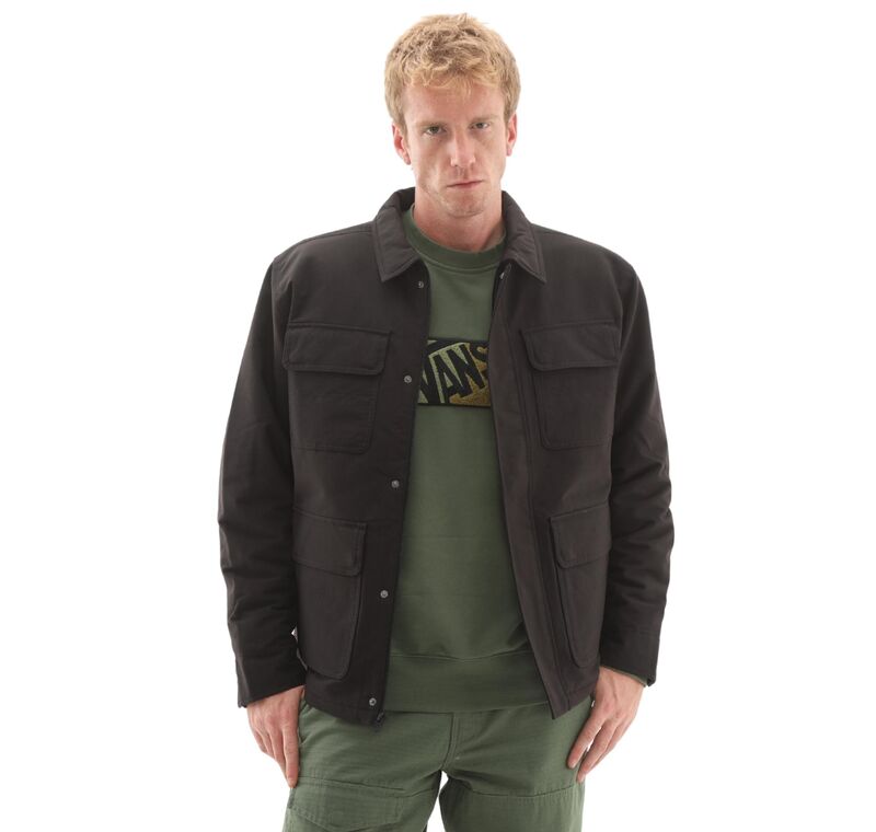 Vans - Drill Chore Nylon Jacket Erkek Siyah Mont - VN000P78