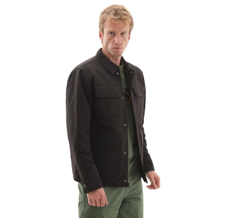 Drill Chore Nylon Jacket Erkek Siyah Mont - VN000P78