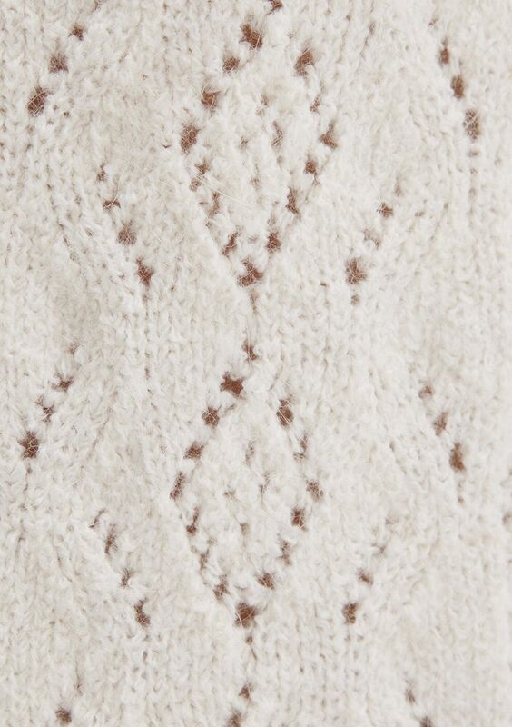 DÜĞMELİ KISA HIRKA Kadın Beyaz Ceket - M1710812