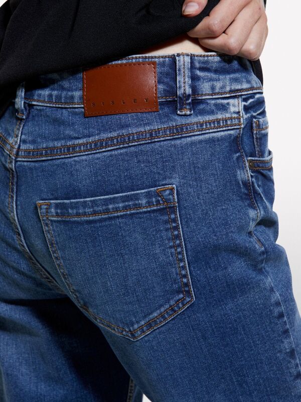 Elastan Karışımlı Regular Fit Denim Pantolon Kadın Haki Mix Pantolon - 324A43KJ576T6