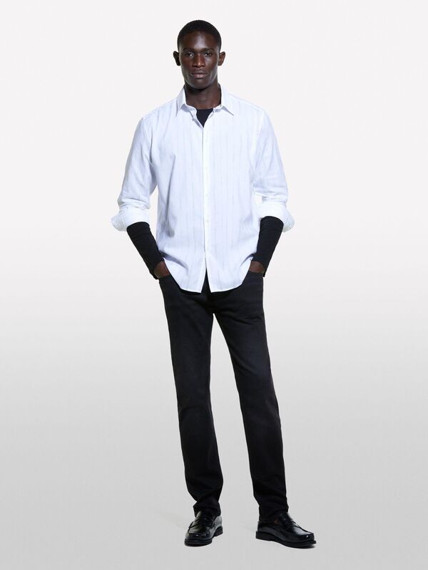 Elastan Karışımlı Slim Fit Denim Pantolon Erkek 800 Pantolon - 324A4N3HSE00O