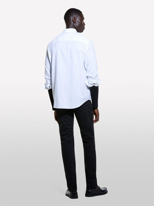 Sisley - Elastan Karışımlı Slim Fit Denim Pantolon Erkek Lacivert Pantolon - 324A4N3HSE00O