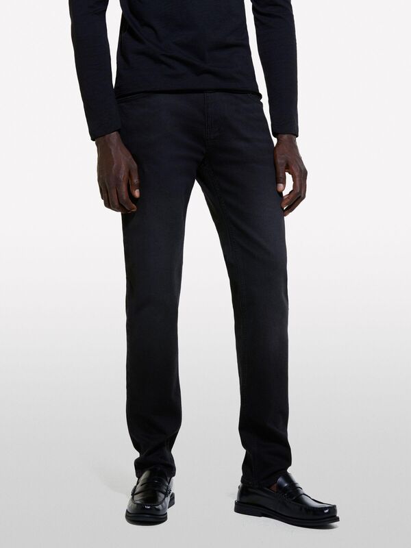 Elastan Karışımlı Slim Fit Denim Pantolon Erkek Lacivert Pantolon - 324A4N3HSE00O