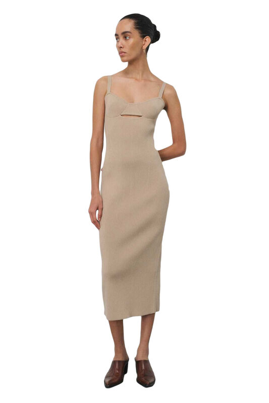 Mısırlı - ELBİSE Kadın Bej Elbise - W23S07D629EL