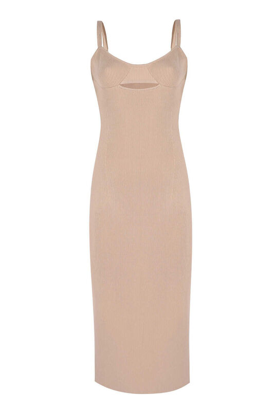 ELBİSE Kadın Bej Elbise - W23S07D629EL