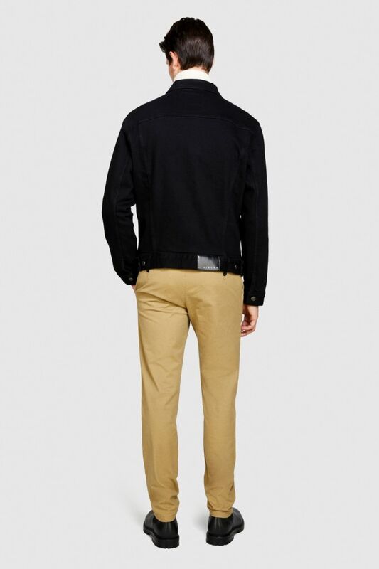 Esnek Slim Fit Chino Pantolon Erkek Bej T-Shirt - 323A4JGCSF03E