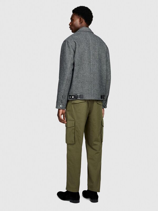 Esnek Trapered Fit Kargo Pantolon Erkek Haki Pantolon - 323A4AIHSF02V