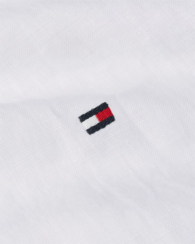 ESS LINEN RELAXED SHIRT Kadın Beyaz Gömlek - WW0WW44679