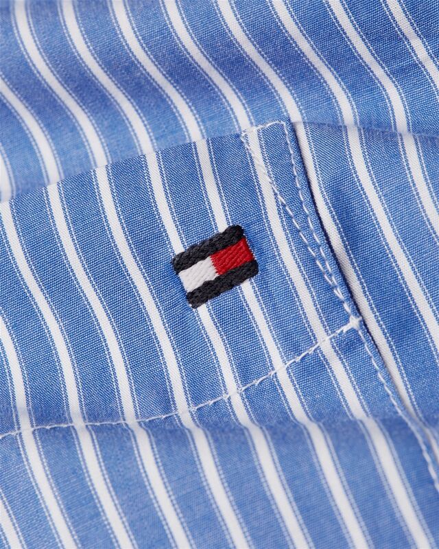 ESS POPLIN EASY FIT SHIRT Kadın Mavi Gömlek - WW0WW45612