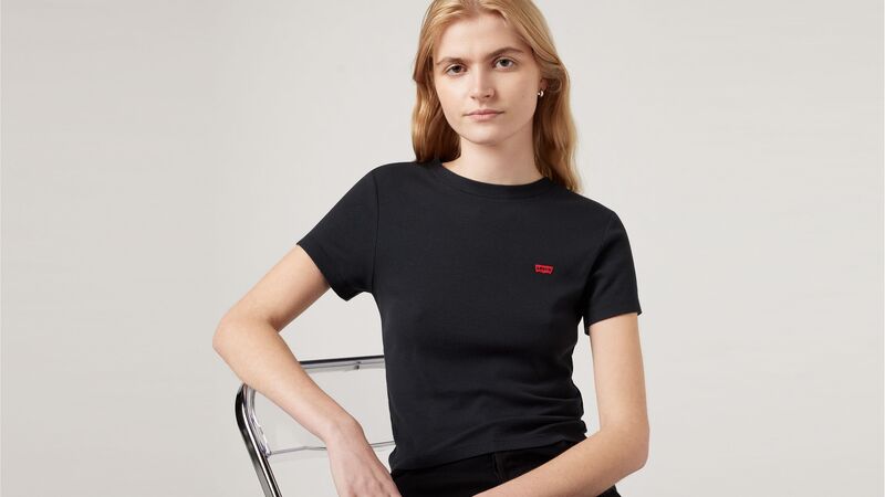 ESSENTIAL SPORTY TEE TR CAVIAR Kadın Siyah T-Shirt - 005G4