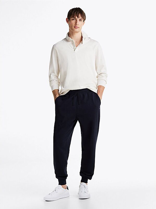 Tommy Hilfiger - ESSENTIAL TERRY SWEATPANT Erkek Mavi Eşofman Altı - MW0MW37236