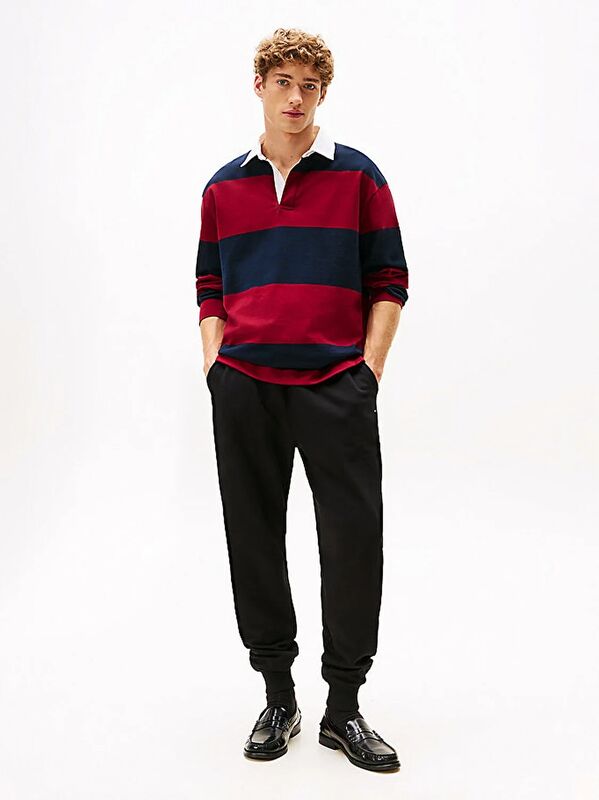 Tommy Hilfiger - ESSENTIAL TERRY SWEATPANT Erkek Siyah Eşofman Altı - MW0MW37236