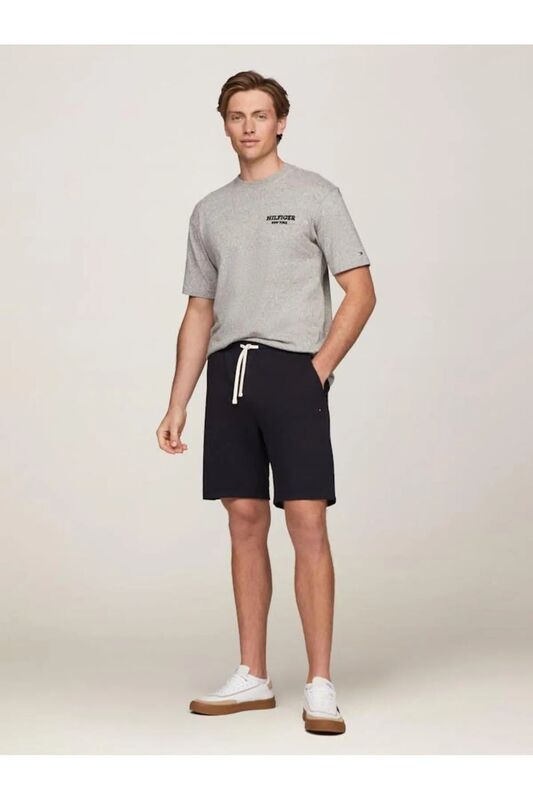 Tommy Hilfiger - ESSENTIAL TERRY SWEATSHORT Erkek Mavi Şort - MW0MW37240
