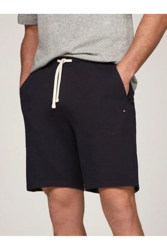 Tommy Hilfiger - ESSENTIAL TERRY SWEATSHORT Erkek Mavi Şort - MW0MW37240