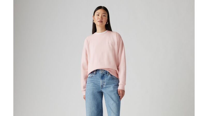 Levi's - EVERYDAY SWEATSHIRT Kadın Pembe Sweatshirt - A5942