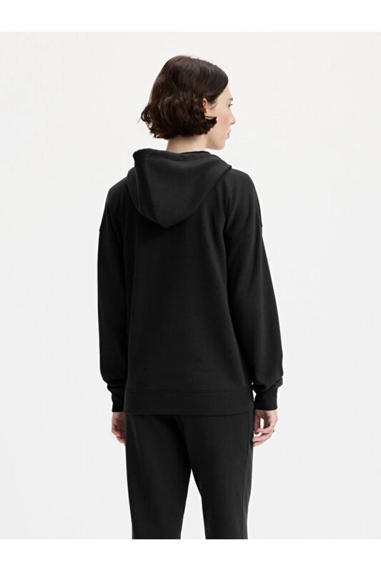 EVERYDAY ZIP HOODIE Kadın Siyah Sweatshirt - 001U1