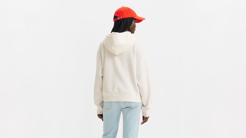 EVERYDAY ZIP HOODIE TR SUGAR SWIZZLE Kadın Beyaz Sweatshirt - 001U1