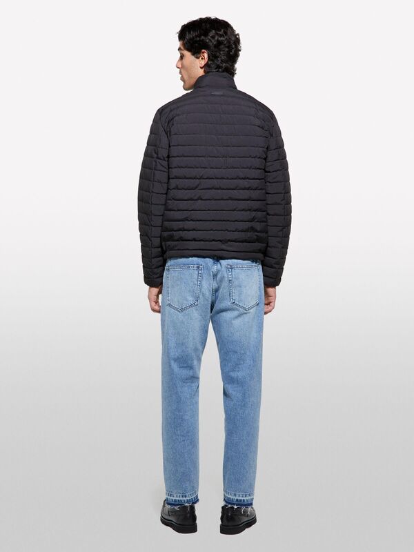 Fermuar ve Logo Detaylı Slim Fit Mont Erkek Bej Mont - 325P21V1SN03R
