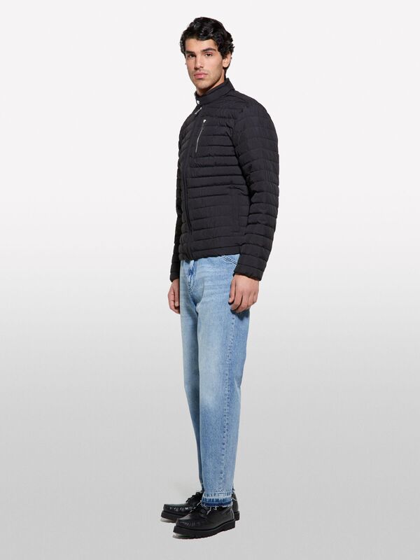 Fermuar ve Logo Detaylı Slim Fit Mont Erkek Bej Mont - 325P21V1SN03R