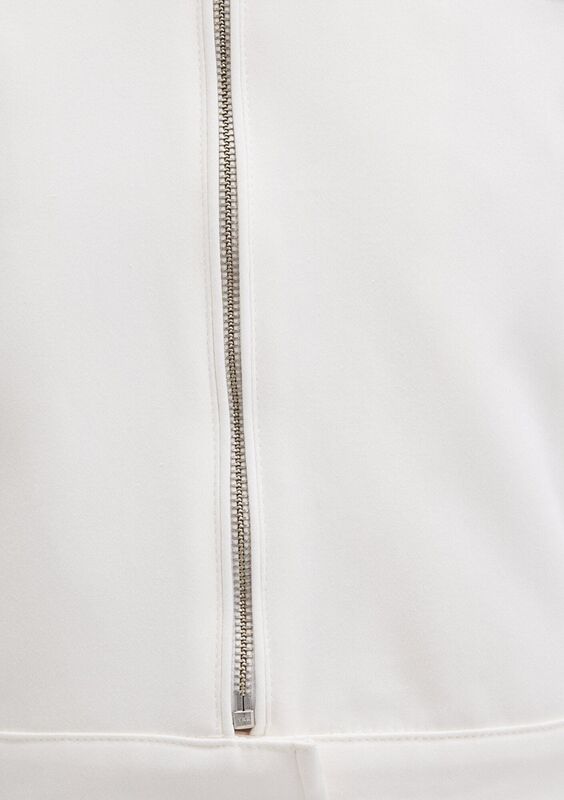 FERMUARLI CEKET Kadın Beyaz Ceket - M1110770