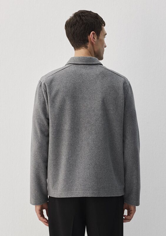 FERMUARLI SWEATSHIRT Erkek Gri Sweatshirt - M0S10265