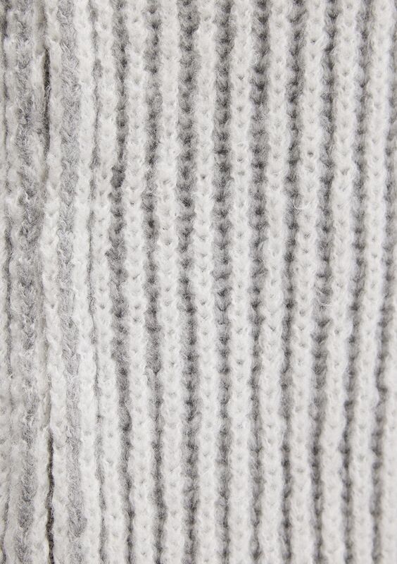 FERMUARLI TRİKO Kadın Beyaz Ceket - M1710806