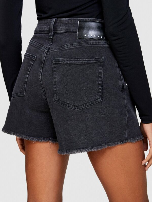 Flared Fit 5 Cepli Denim Şort Kadın Lacivert Denim Şort - 323A49O1L9011
