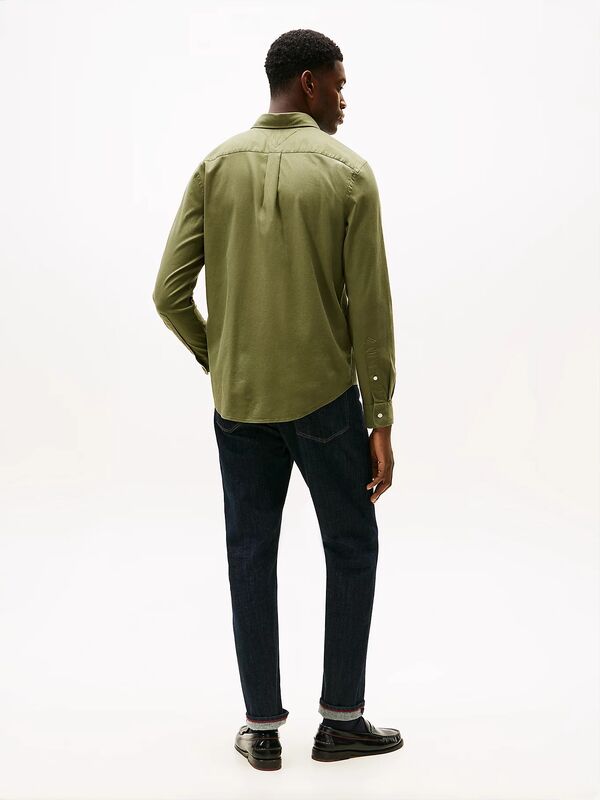 FLEX FLANNEL SOLID RF SHIRT Erkek Yeşil Gömlek - MW0MW40469