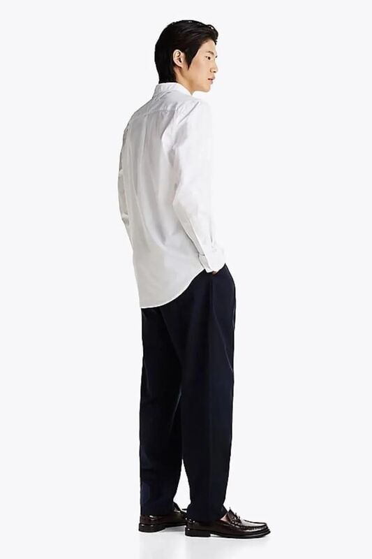 FLEX POPLIN KENT COLLAR SF SHIRT Erkek Beyaz Gömlek - MW0MW38137