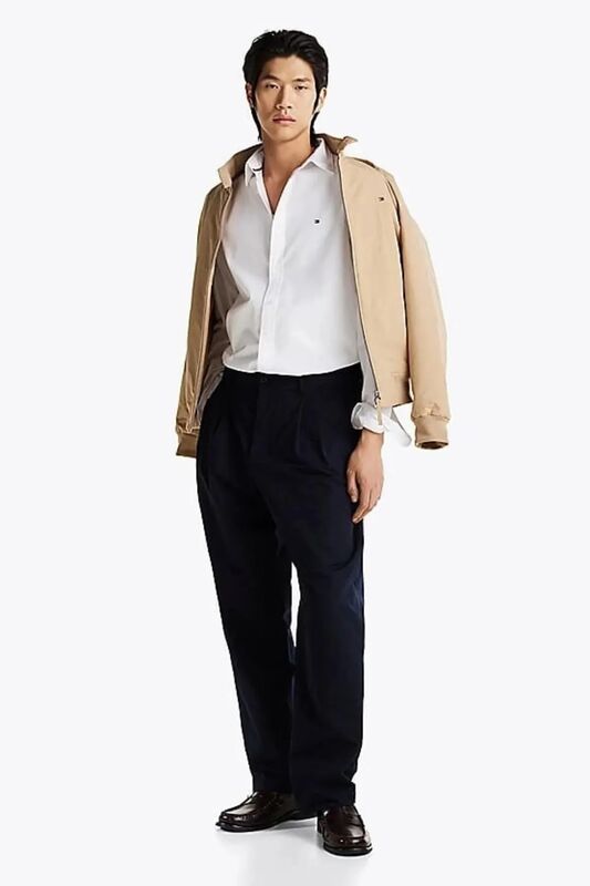 FLEX POPLIN KENT COLLAR SF SHIRT Erkek Beyaz Gömlek - MW0MW38137