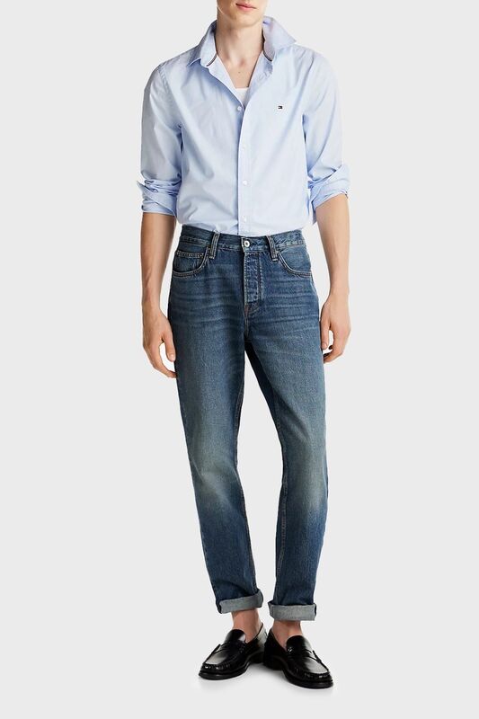 FLEX POPLIN KENT COLLAR SF SHIRT Erkek Mavi Gömlek - MW0MW38137 FLEX POPLIN KENT COLLAR SF SHIRT Erkek Mavi Gömlek - MW0MW38137