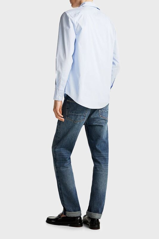 FLEX POPLIN KENT COLLAR SF SHIRT Erkek Mavi Gömlek - MW0MW38137 FLEX POPLIN KENT COLLAR SF SHIRT Erkek Mavi Gömlek - MW0MW38137