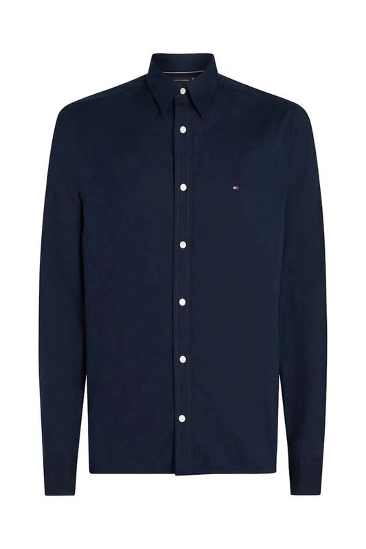 FLEX POPLIN KENT COLLAR SF SHIRT Erkek Mavi Gömlek - MW0MW38137