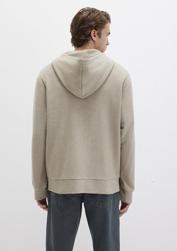 FULL ZIP KAPÜŞONLU SWEATSHIRT Erkek Gri Sweatshirt - M0S10520