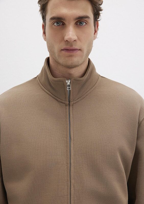 FULL ZIP SWEATSHIRT Erkek Kahverengi Sweatshirt - M0S10377