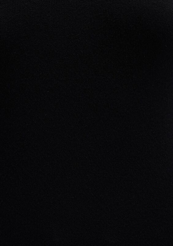 GENİŞ YAKA KAZAK Kadın Siyah Kazak - M1710391